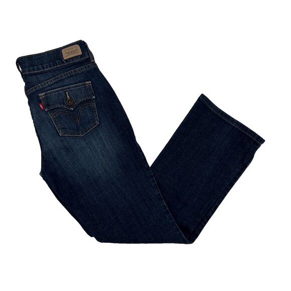 Levis 526 Jeans Slender Boot Cut Bottillon Svelte 28 dark wash rise 9 inseam 28 - Picture 3 of 10